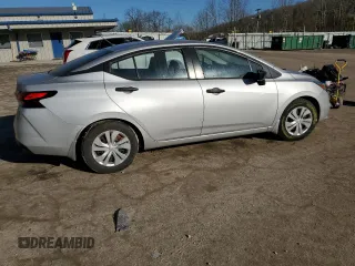 2021 Nissan Versa S with VIN 3N1CN8DVXML858347, listed as a Copart auction lot 46591045 with 24,684 mi miles and Salvage Title. Bid and sale history available at carsss.com. Image 3.
