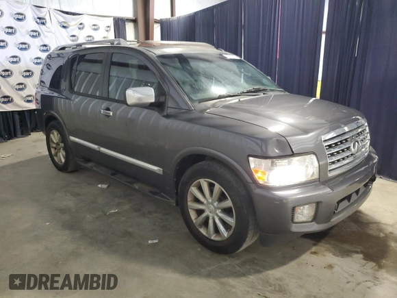 2008 Infiniti QX56 z VIN 5N3AA08D98N909588, wystawiony jako Copart lot #54063755 z przebiegiem 150 723 mil mil oraz Czysty tytuł • Clean title. Historia ofert i sprzedaży dostępna na DreamBid. Obrazek 4.
