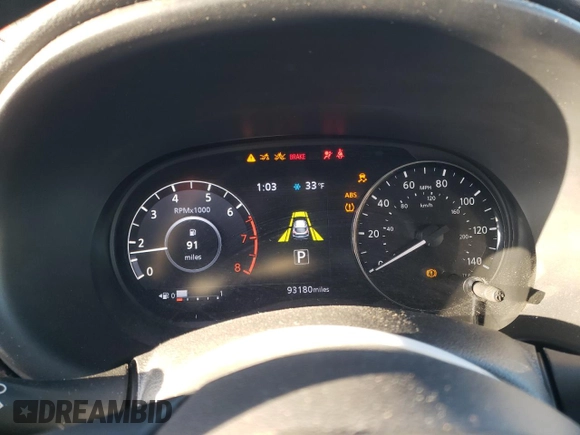 2022 Nissan Kicks SV with VIN 3N1CP5CV8NL494313, listed as a Copart auction lot 46426025 with 93,180 mi miles and Salvage Title. Bid and sale history available at DreamBid. Image 9.