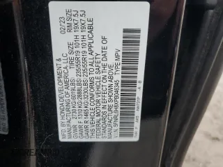 2023 Honda Odyssey Touring с VIN 5FNRL6H8XPB046345, выставлен на аукционе Copart как лот 52102195 с пробегом 29 986 миль миль и Списание • Salvage title. История ставок и продаж доступна на DreamBid. Изображение 13.
