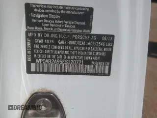 2014 Porsche 911 Carrera S z VIN WP0AB2A95ES120721, wystawiony jako Copart lot #56968235 z przebiegiem 10 287 mil mil oraz Nie do naprawy • Non repairable. Historia ofert i sprzedaży dostępna na DreamBid. Obrazek 13.
