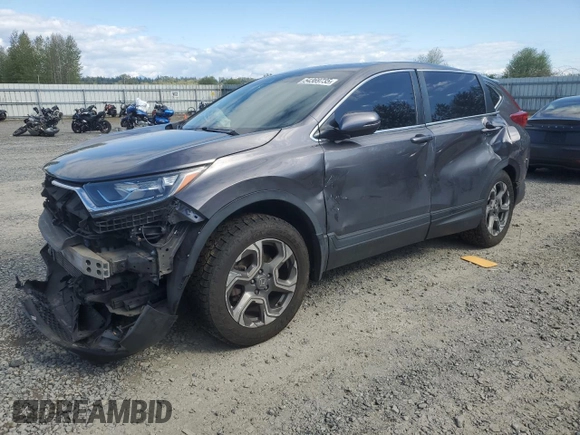 2018 Honda CR-V EX with VIN 2HKRW2H50JH639498, listed as a Copart auction lot 54369735 with Not Provided miles and Salvage Title. Bid and sale history available at DreamBid. Image 1.