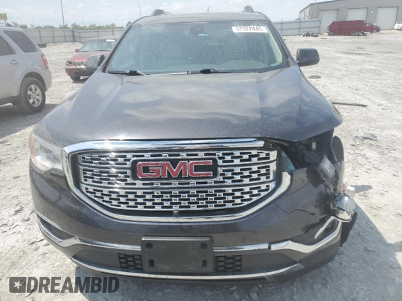 2017 GMC Acadia Denali with VIN 1GKKNXLS7HZ141319, listed as a Copart auction lot 57522445 with 207,427 mi miles and Salvage title. Bid and sale history available at DreamBid. Image 5.