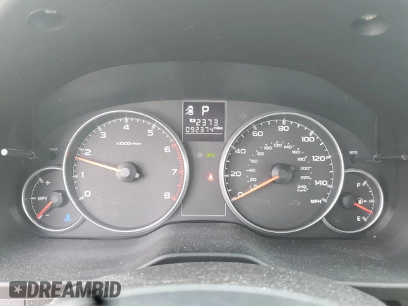 2014 Subaru Legacy Premium with VIN 4S3BMCC60E3031415, listed as a Copart auction lot 58858505 with 92,374 mi miles and Salvage title. Bid and sale history available at DreamBid. Image 9.