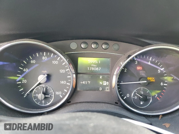 2009 Mercedes-Benz R 3.5L with VIN 4JGCB65E69A091096, listed as a Copart auction lot 86610874 with 178,087 mi miles and Clean Title. Bid and sale history available at DreamBid. Image 9.