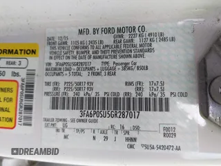 2016 Ford Fusion Titanium with VIN 3FA6P0SU5GR287017, listed as a IAAI auction lot 42316622 with 97,000 mi miles and . Bid and sale history available at DreamBid. Image 9.