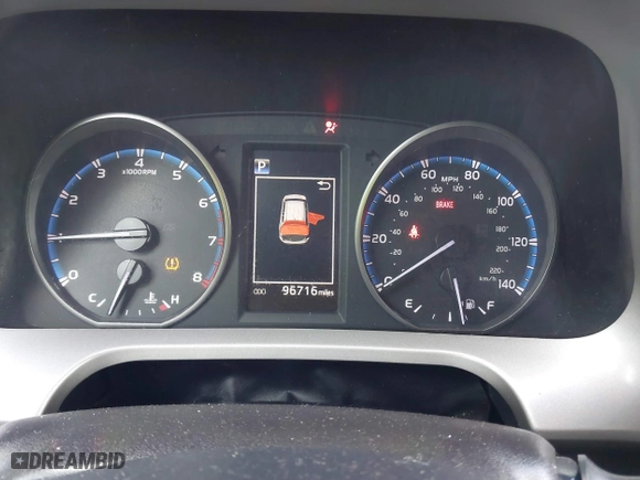 2018 Toyota RAV4 LE with VIN 2T3ZFREV9JW457062, listed as a IAAI auction lot 41696609 with 96,716 mi miles. Bid and sale history available at carsss.com. Image 7.
