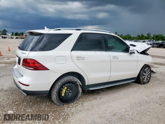 2017 Mercedes-Benz GLE 350 with VIN 4JGDA5JB9HA918276, listed as a Copart auction lot 63772075 with Not provided miles and Clean title. Bid and sale history available at DreamBid. Image 3.