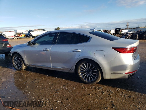 2017 Kia Cadenza Premium with VIN KNALB4J19H5050526, listed as a Copart auction lot 82837374 with 120,201 mi miles and Salvage Title. Bid and sale history available at carsss.com. Image 2.