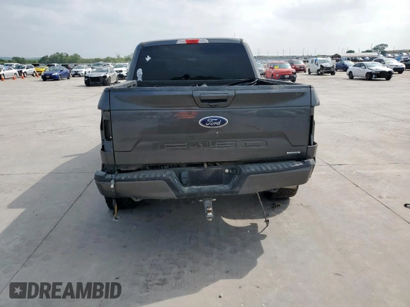 2020 Ford F-150 XL with VIN 1FTEW1CP4LKD72906, listed as a Copart auction lot 51623795 with 105,594 mi miles and Clean Title. Bid and sale history available at carsss.com. Image 6.
