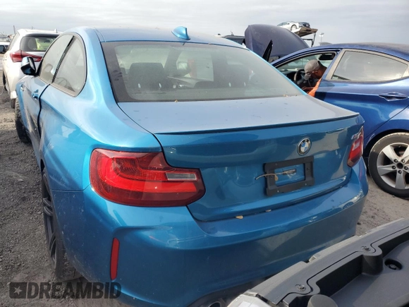 2017 BMW M2 with VIN WBS1H9C38HV887314, listed as a Copart auction lot 74623024 with 0 mi miles and Salvage Title. Bid and sale history available at carsss.com. Image 6.
