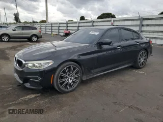 2017 BMW 5 Series 540i with VIN WBAJE5C39HG916555, listed as a Copart auction lot 48493625 with 95,592 mi miles and Clean Title. Bid and sale history available at carsss.com. Image 1.