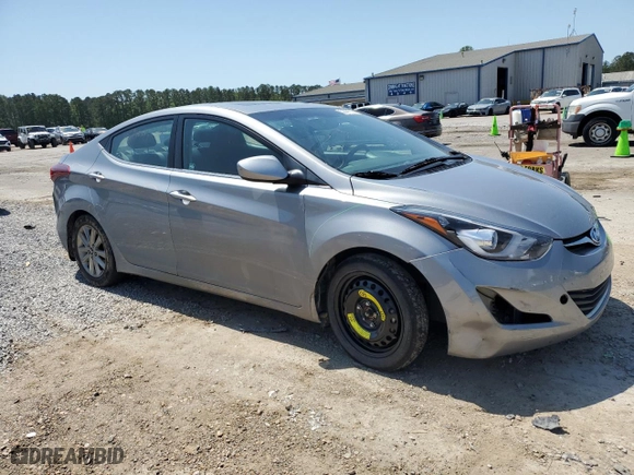 2015 Hyundai Elantra Limited with VIN KMHDH4AE4FU344665, listed as a Copart auction lot 52208525 with 117,873 mi miles and Salvage Title. Bid and sale history available at carsss.com. Image 4.