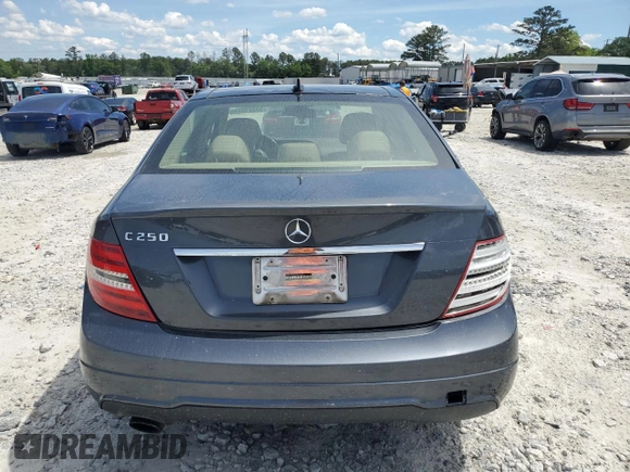 2014 Mercedes-Benz C-Class C 250 Sport with VIN WDDGF4HB8EA955632, listed as a Copart auction lot 53221674 with 153,924 mi miles and Salvage Title. Bid and sale history available at carsss.com. Image 6.