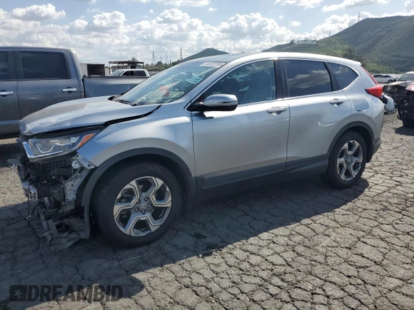 2019 Honda CR-V EX z VIN 5J6RW1H56KA035208, wystawiony jako Copart lot #51822295 z przebiegiem 82 813 mil mil oraz Szkoda całkowita • Salvage title. Historia ofert i sprzedaży dostępna na DreamBid. Obrazek 1.