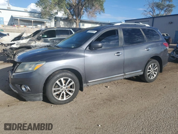 2013 Nissan Pathfinder SL with VIN 5N1AR2MN5DC628518, listed as a Copart auction lot 69506484 with 217,027 mi miles and Salvage Title. Bid and sale history available at DreamBid. Image 1.