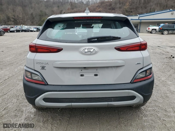 2023 Hyundai Kona SE with VIN KM8K2CAB7PU936734, listed as a Copart auction lot 44928175 with 104,225 mi miles and Salvage Title. Bid and sale history available at carsss.com. Image 6.