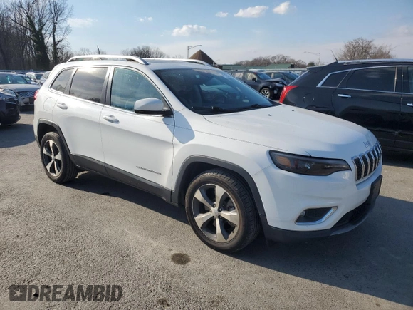 2020 Jeep Cherokee Limited with VIN 1C4PJLDB8LD631830, listed as a Copart auction lot 47124705 with 38,276 mi miles and Salvage Title. Bid and sale history available at carsss.com. Image 4.