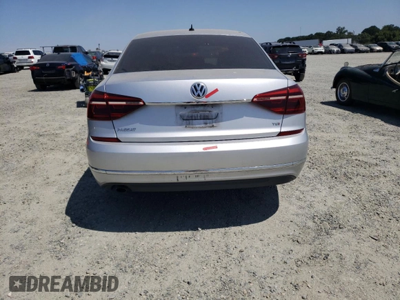 2017 Volkswagen Passat S with VIN 1VWAT7A30HC083255, listed as a Copart auction lot 60651695 with 153,879 mi miles and Salvage title. Bid and sale history available at DreamBid. Image 6.