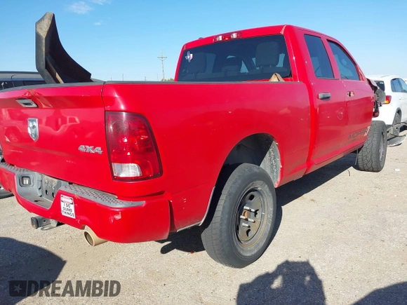 2013 Ram 1500 Express with VIN 1C6RR7FT4DS596240, listed as a IAAI auction lot 40976297 with 118,609 mi miles and . Bid and sale history available at DreamBid. Image 4.