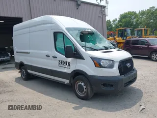 2023 Ford Transit Cargo with VIN 1FTBR1X81PKB01837, listed as a IAAI auction lot 42489358 with 68,143 mi miles and . Bid and sale history available at DreamBid. Image 1.