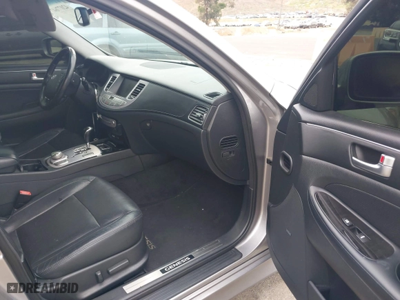 2012 Hyundai Genesis 4.6L with VIN KMHGC4DF6CU163515, listed as a IAAI auction lot 42077647 with 243,818 mi miles. Bid and sale history available at carsss.com. Image 5.