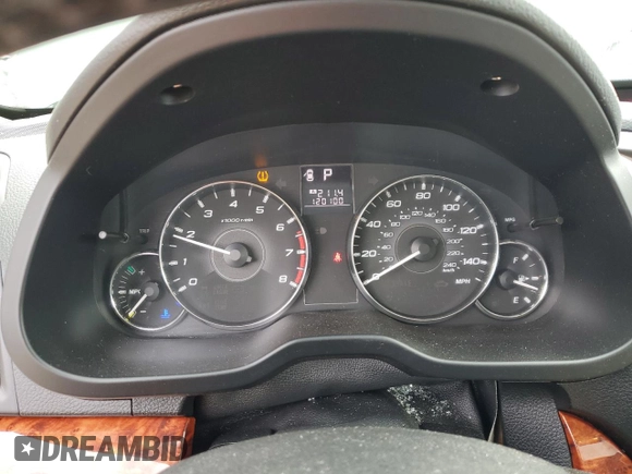 2012 Subaru Outback 2.5i Limited with VIN 4S4BRBKC4C3245559, listed as a Copart auction lot 80127524 with 120,100 mi miles and Salvage Title. Bid and sale history available at carsss.com. Image 9.
