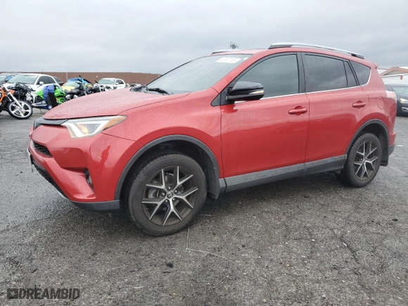 2017 Toyota RAV4 SE with VIN 2T3JFREV3HW588074, listed as a Copart auction lot 45357155 with 107,877 mi miles and Salvage Title. Bid and sale history available at carsss.com. Image 1.