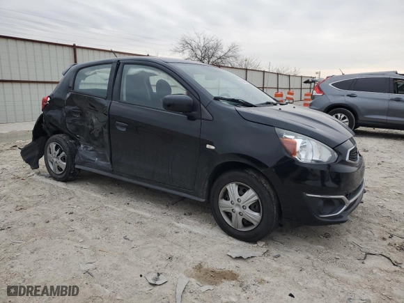 2020 Mitsubishi Mirage ES with VIN ML32A3HJ4LH003691, listed as a Copart auction lot 46307685 with 118,717 mi miles and Salvage Title. Bid and sale history available at carsss.com. Image 4.