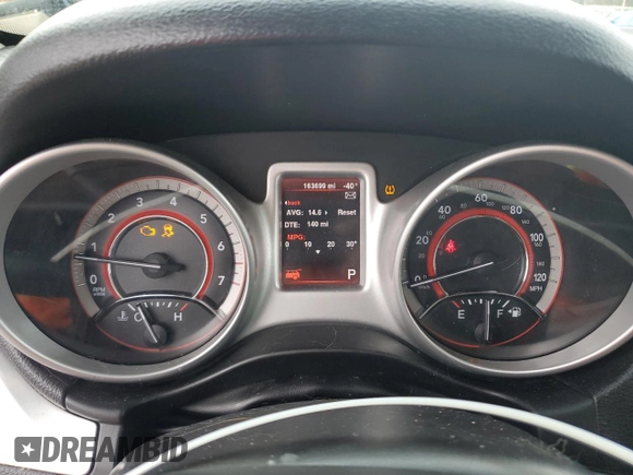 2013 Dodge Journey SXT with VIN 3C4PDDBG4DT571262, listed as a Copart auction lot 86795494 with 163,699 mi miles and Salvage title. Bid and sale history available at DreamBid. Image 9.