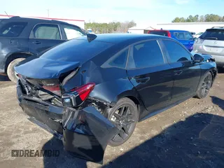 2025 Honda Civic Sport with VIN 2HGFE2F51SH525286, listed as a IAAI auction lot 41592317 with 3,554 mi miles and . Bid and sale history available at DreamBid. Image 4.