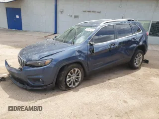 2020 Jeep Cherokee Latitude Plus with VIN 1C4PJMLB9LD617572, listed as a Copart auction lot 58268075 with 54,129 mi miles and Salvage title. Bid and sale history available at DreamBid. Image 1.