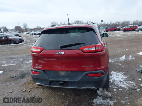2017 Jeep Cherokee Limited with VIN 1C4PJMDS3HW545973, listed as a IAAI auction lot 41736177 with 131,299 mi miles. Bid and sale history available at carsss.com. Image 16.