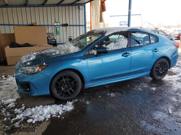 2017 Subaru Impreza Sport with VIN 4S3GKAK68H3608696, listed as a Copart auction lot 49888735 with 90,755 mi miles and Salvage Title. Bid and sale history available at carsss.com. Image 1.