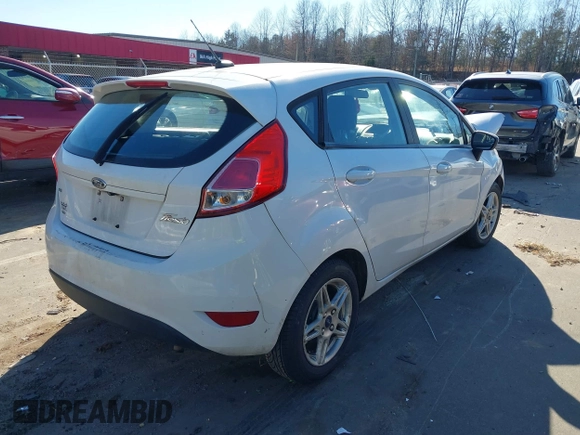 2019 Ford Fiesta SE with VIN 3FADP4EJ2KM131071, listed as a IAAI auction lot 41708252 with 95,792 mi miles. Bid and sale history available at carsss.com. Image 4.