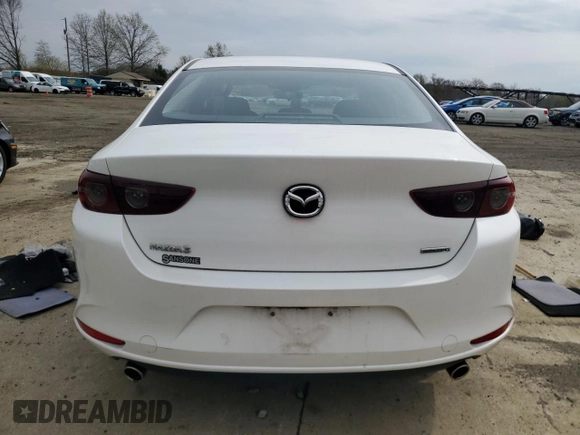 2021 Mazda 3 S with VIN JM1BPAAL3M1310906, listed as a Copart auction lot 52217105 with Not Provided miles and Salvage Title. Bid and sale history available at DreamBid. Image 6.