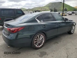 2019 Infiniti Q50 3.0t LUXE with VIN JN1EV7AP3KM516931, listed as a Copart auction lot 50598515 with 102,771 mi miles and Salvage Title. Bid and sale history available at carsss.com. Image 3.