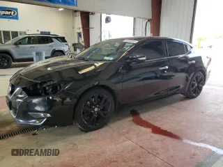2018 Nissan Maxima SV with VIN 1N4AA6AP3JC380568, listed as a Copart auction lot 58955605 with 129,804 mi miles and Salvage title. Bid and sale history available at DreamBid. Image 1.