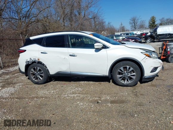 2015 Nissan Murano S z VIN 5N1AZ2MH9FN230424, wystawiony jako IAAI lot #41661722 z przebiegiem 104 475 mil mil oraz . Historia ofert i sprzedaży dostępna na DreamBid. Obrazek 14.