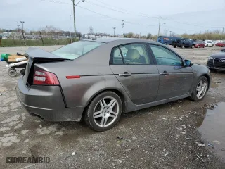 2008 Acura TL with VIN 19UUA66258A024604, listed as a Copart auction lot 51944445 with 0 mi miles and Salvage Title. Bid and sale history available at carsss.com. Image 3.