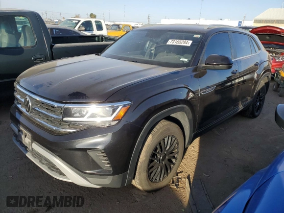 2021 Volkswagen Atlas S with VIN 1V2GC2CA1MC202063, listed as a Copart auction lot 73168294 with 108,689 mi miles and Salvage title. Bid and sale history available at DreamBid. Image 1.