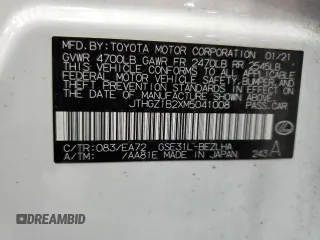 2021 Lexus IS 350 F Sport z VIN JTHGZ1B2XM5041008, wystawiony jako Copart lot #49146365 z przebiegiem 44 926 mil mil oraz Szkoda całkowita • Salvage title. Historia ofert i sprzedaży dostępna na DreamBid. Obrazek 12.