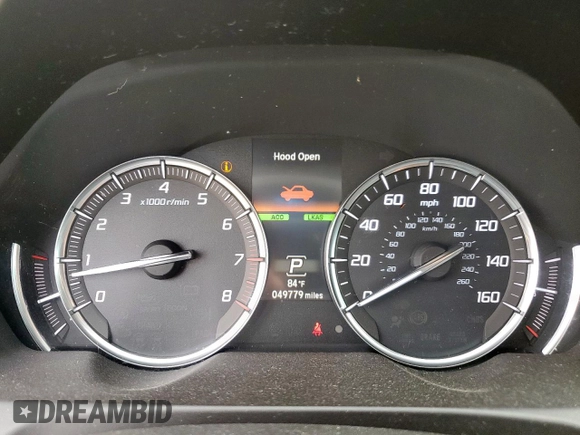2020 Acura TLX Technology with VIN 19UUB2F48LA001074, listed as a Copart auction lot 60407085 with 49,779 mi miles and Clean title. Bid and sale history available at DreamBid. Image 9.