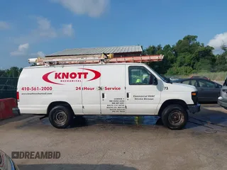 2014 Ford Econoline Cargo Commercial with VIN 1FTNS2EW7EDA04202, listed as a IAAI auction lot 42720940 with 167,356 mi miles and . Bid and sale history available at DreamBid. Image 12.
