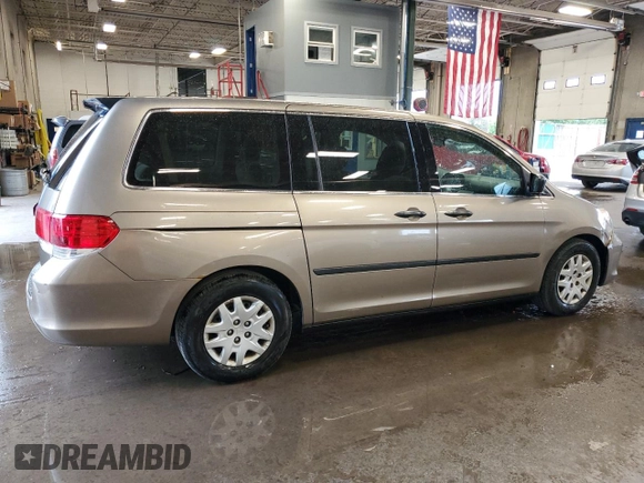 2009 Honda Odyssey LX with VIN 5FNRL38259B018546, listed as a Copart auction lot 62142015 with 162,459 mi miles and Salvage title. Bid and sale history available at DreamBid. Image 3.