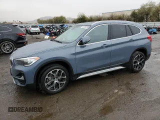 2021 BMW X1 sDrive28i with VIN WBXJG7C04M5T58931, listed as a Copart auction lot 45385255 with 46,808 mi miles and Salvage Title. Bid and sale history available at carsss.com. Image 1.