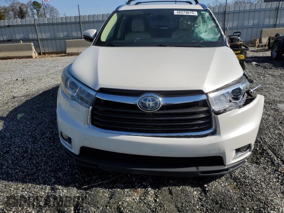 2015 Toyota Highlander Limited z VIN 5TDDCRFH5FS009440, wystawiony jako Copart lot #48579615 z przebiegiem 155 435 mil mil oraz Szkoda całkowita • Salvage title. Historia ofert i sprzedaży dostępna na DreamBid. Obrazek 5.