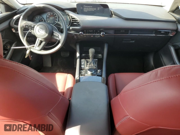 2025 Mazda 3 S Carbon Edition with VIN 3MZBPBCM4SM454067, listed as a Copart auction lot 43981255 with 2,396 mi miles and Clean Title. Bid and sale history available at DreamBid. Image 8.