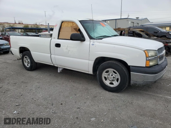 2003 Chevrolet Silverado 1500 with VIN 1GCEC14X63Z179722, listed as a Copart auction lot 49253475 with Not Provided miles and Salvage Title. Bid and sale history available at carsss.com. Image 4.