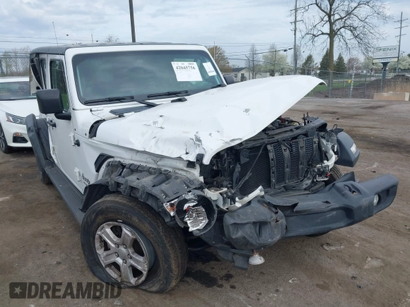2020 Jeep Wrangler Unlimited Sport S z VIN 1C4HJXDG6LW241594, wystawiony jako IAAI lot #42045756 z przebiegiem 98 642 mil mil oraz . Historia ofert i sprzedaży dostępna na DreamBid. Obrazek 6.